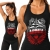 Damski tank-top- ARMIA (BIAŁO-CZERWONY)